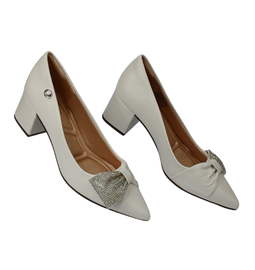 Scarpin Baunilha Strass - Imagem 2