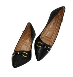 Scarpin Iguana Preto