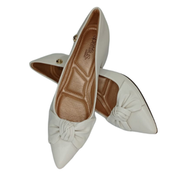 Scarpin Baunilha Laço