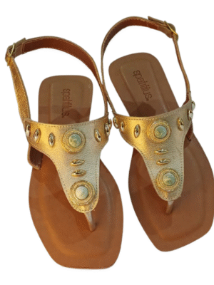 Sandália Pedra couro