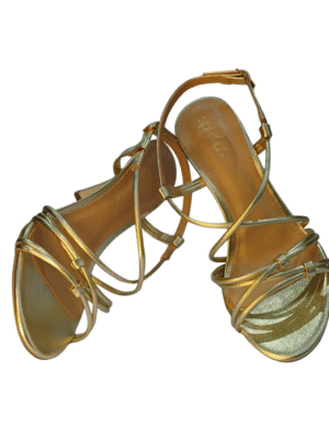 Sandália salto fino