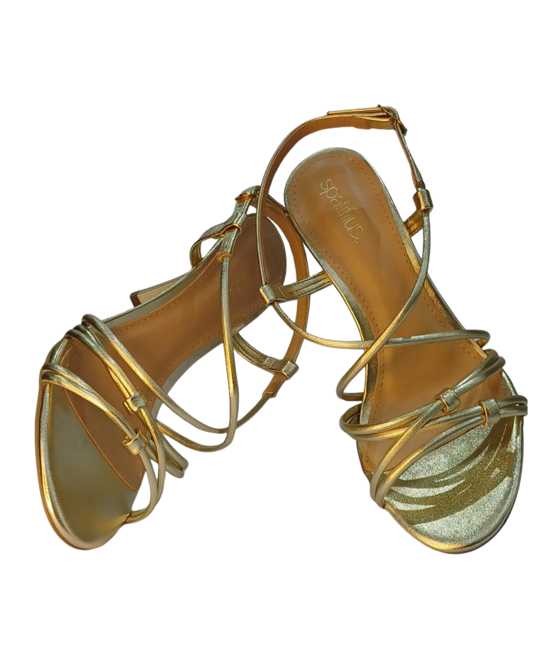 Sandália salto fino