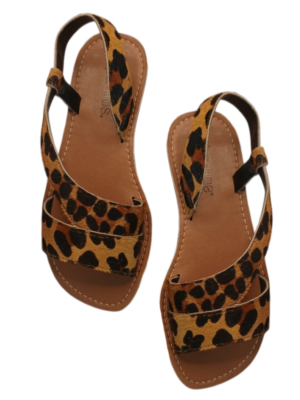 Sandália rasteira onça